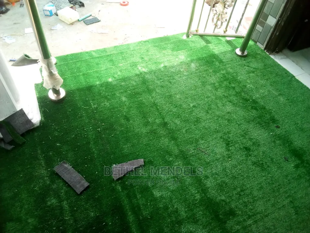 Artificial Green Grass Installation In Ikeja Lagos Nigeria
