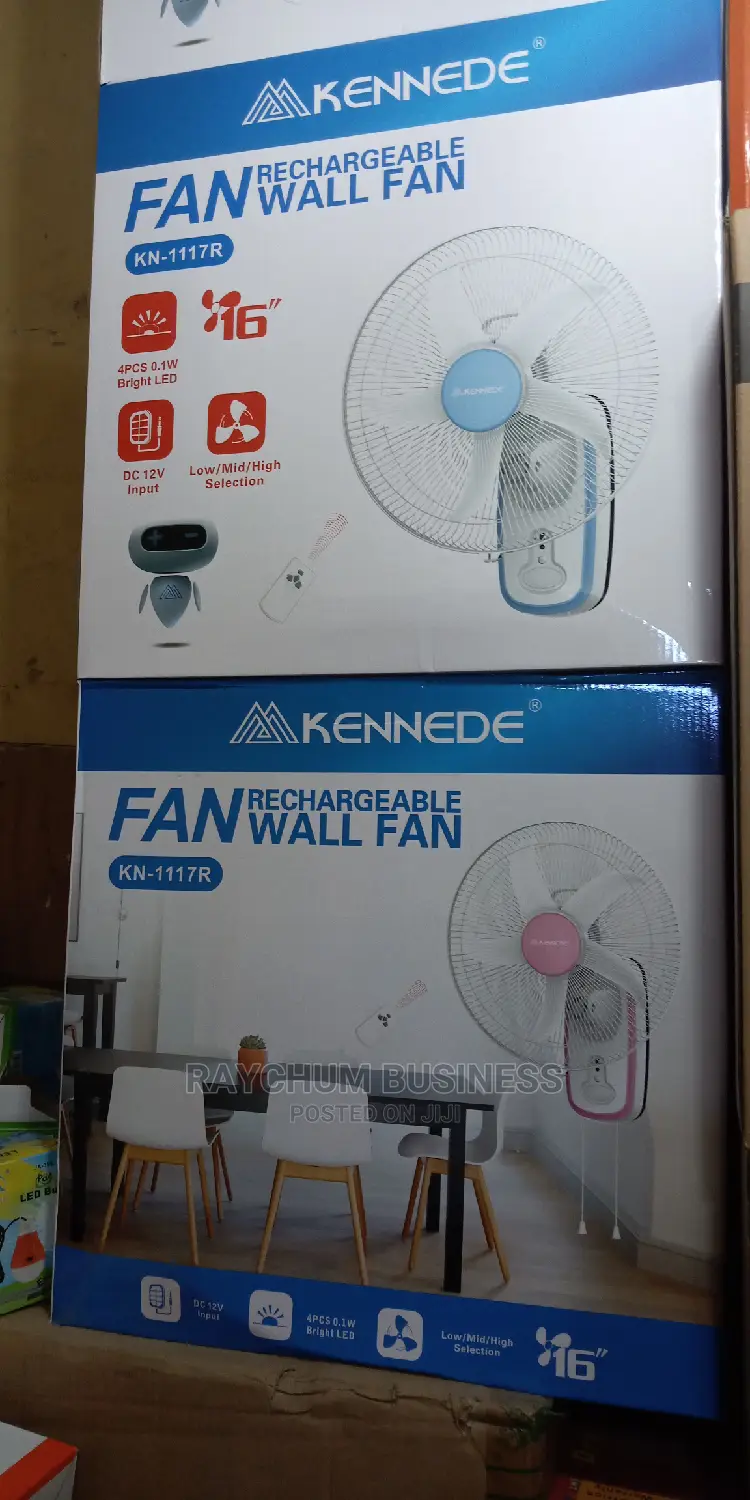 Kennede Wall Rechargeable Fan 16inch