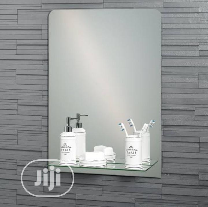 Bathroom and Toilet Mirror Shelve