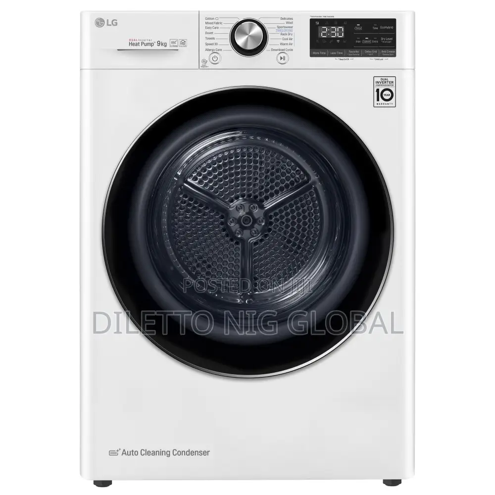 Lg Fdv909w 9kg Heat Pump Condenser Tumble Dryer – White