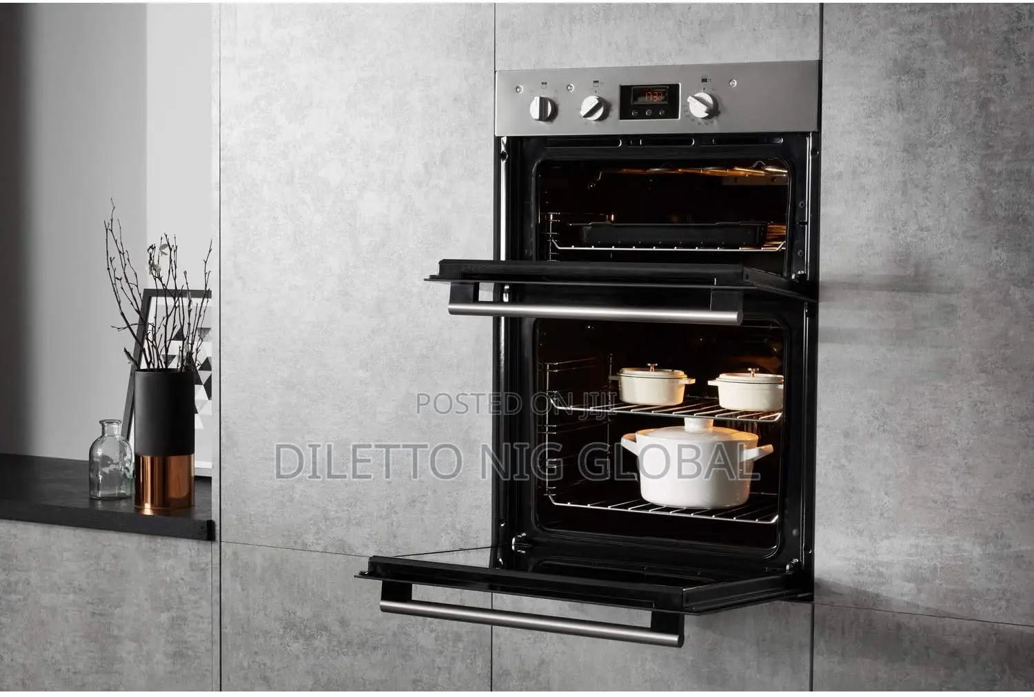 Hotpoint Dd2540ix Built in Double Oven - Stainless Steel