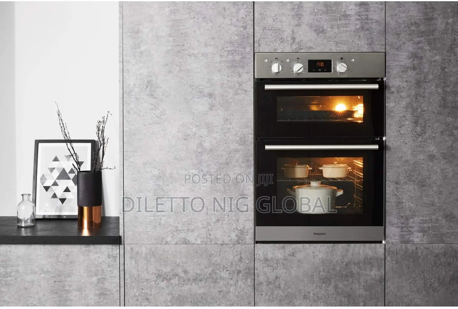 Hotpoint Dd2540ix Built in Double Oven - Stainless Steel