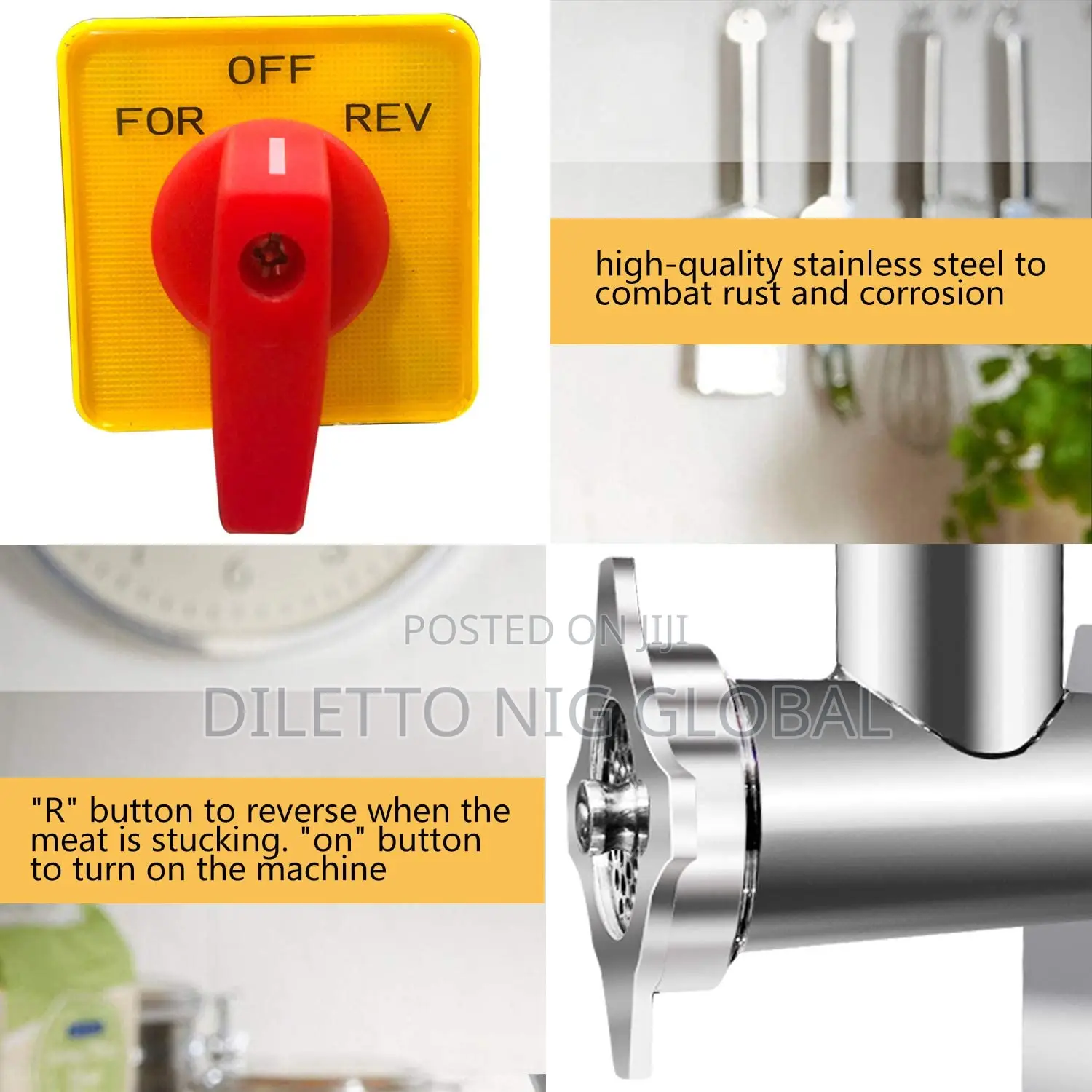 Commercial Meat Grinder & Sausage Stuffer