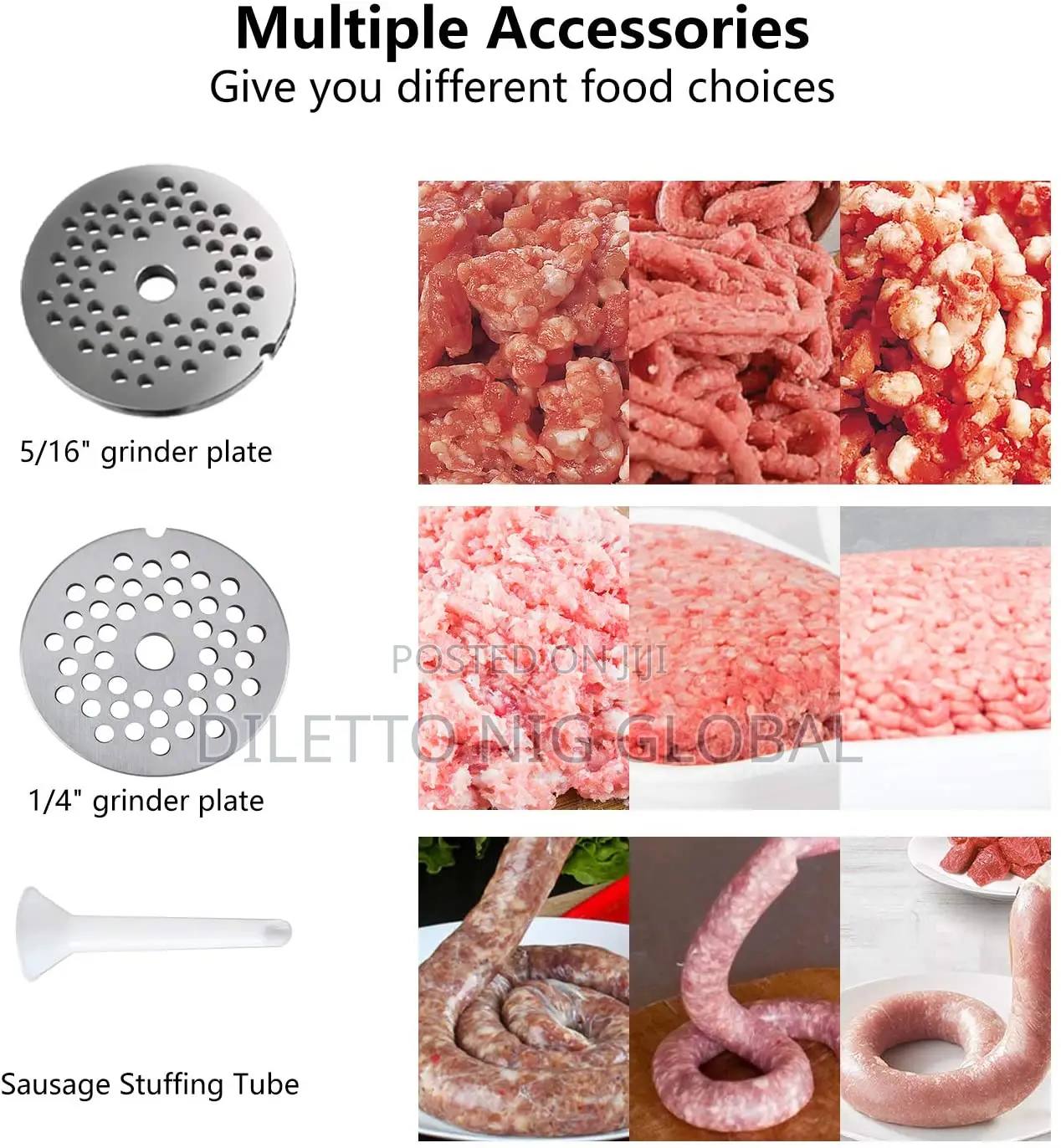 Commercial Meat Grinder & Sausage Stuffer