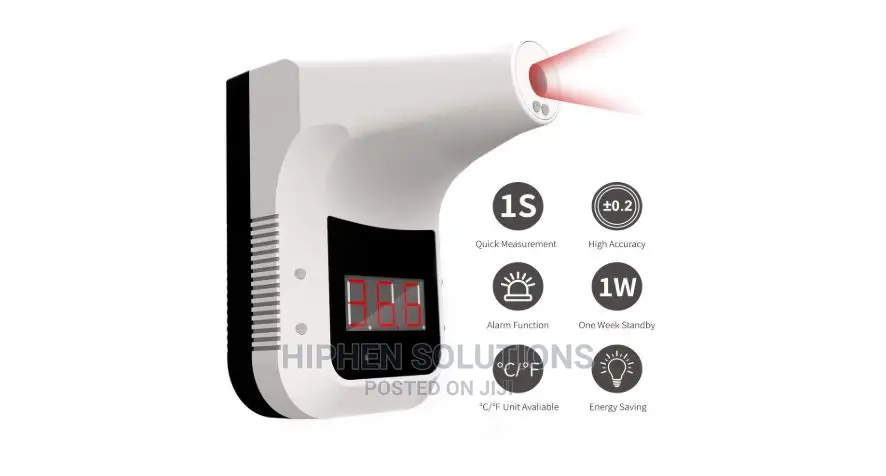 Wall Support Infrared Temperature Thermometer With Fever Alarm