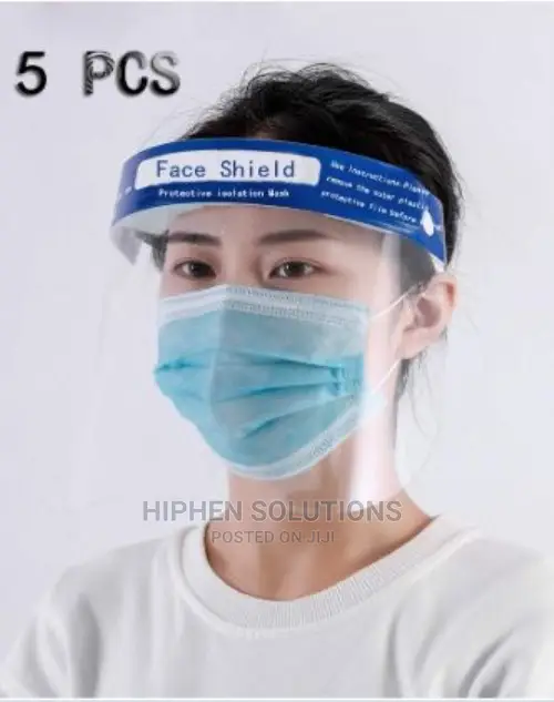 5pcs Re-usable Face Shield