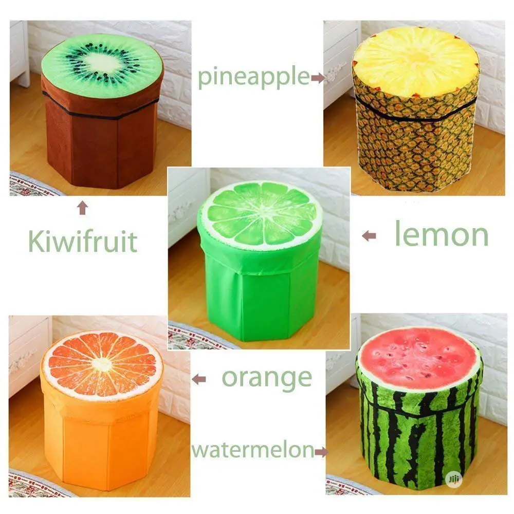 Fruity Fruit Storage Box Organizer Stool