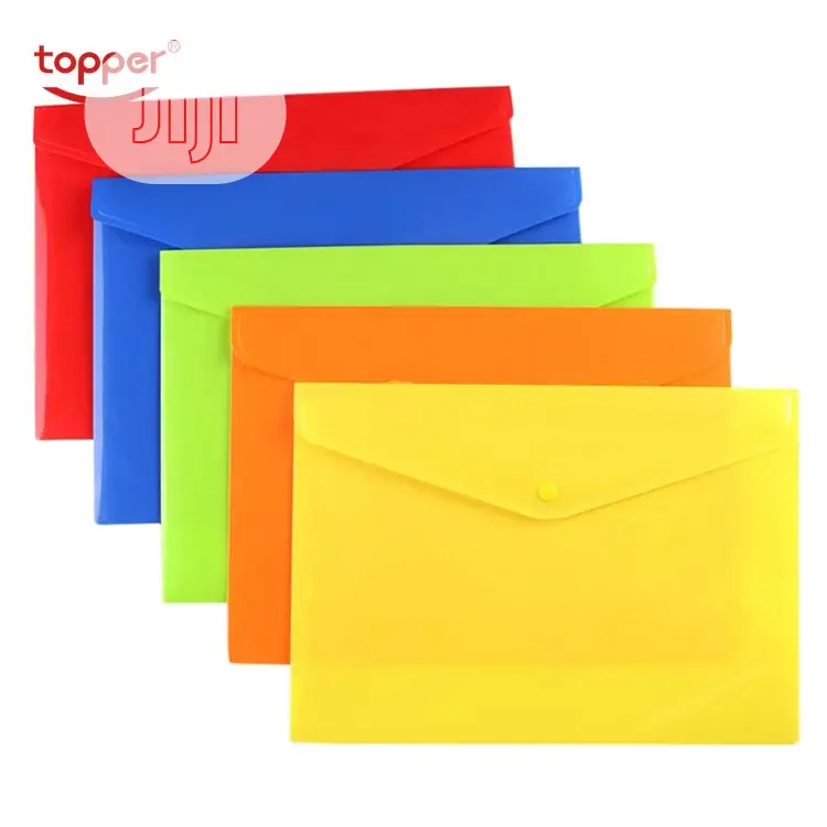 12pcs Plastic A4 Folderstransparent File Bag Document Hold