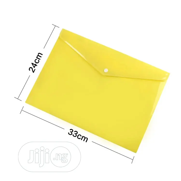 12pcs Plastic A4 Folderstransparent File Bag Document Hold