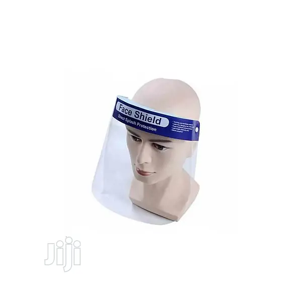Face Shield With Transparent Face And Elastic Loop