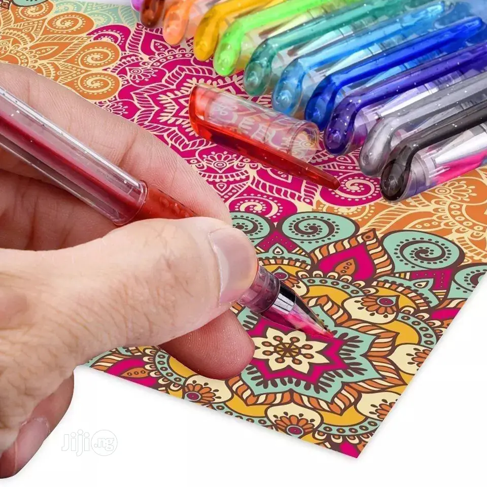 Scented Glitter Gel Pens Set for Coloring Drawing Doodling