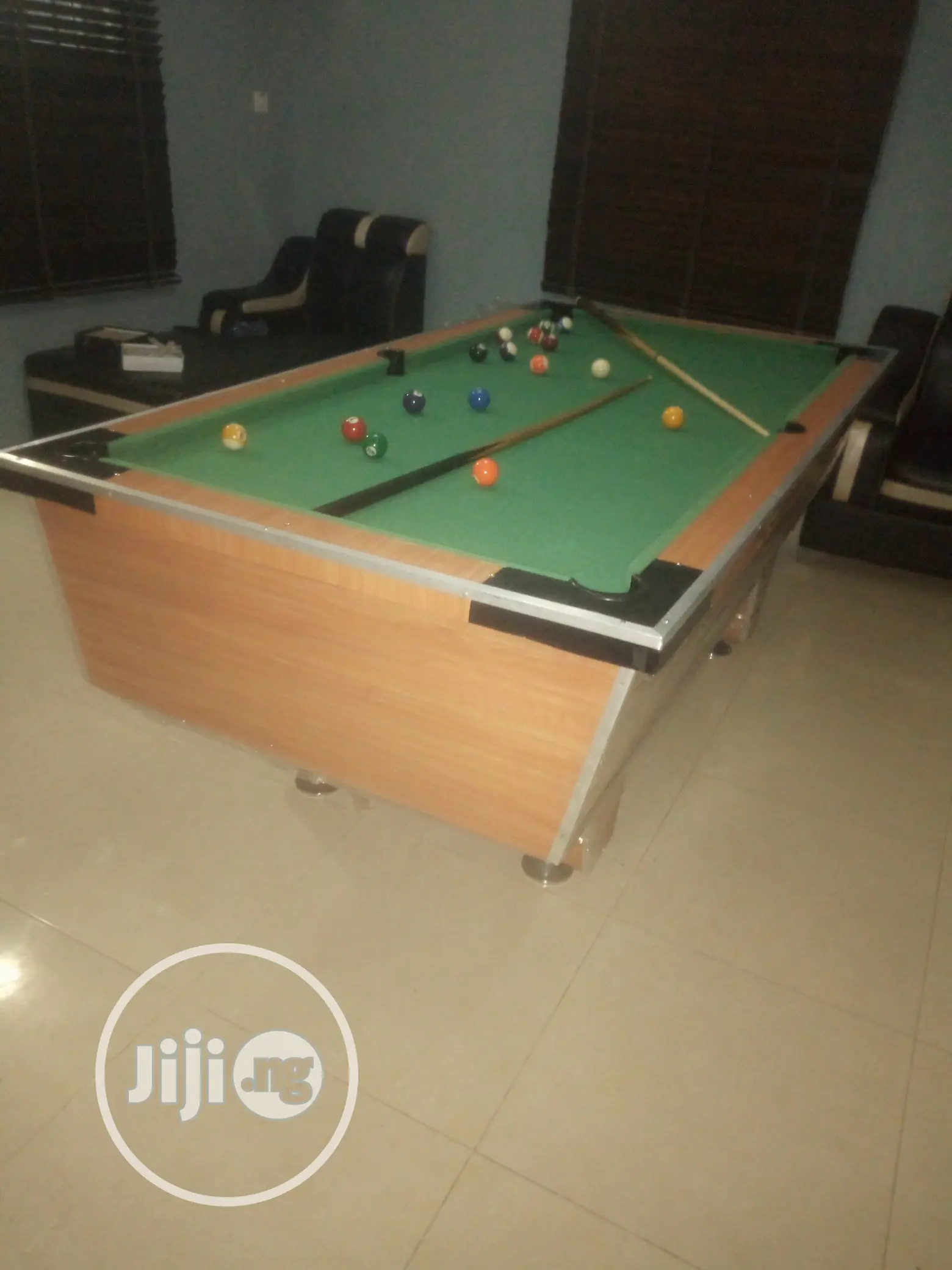 Local Snooker Green Felt With Complete Accessories