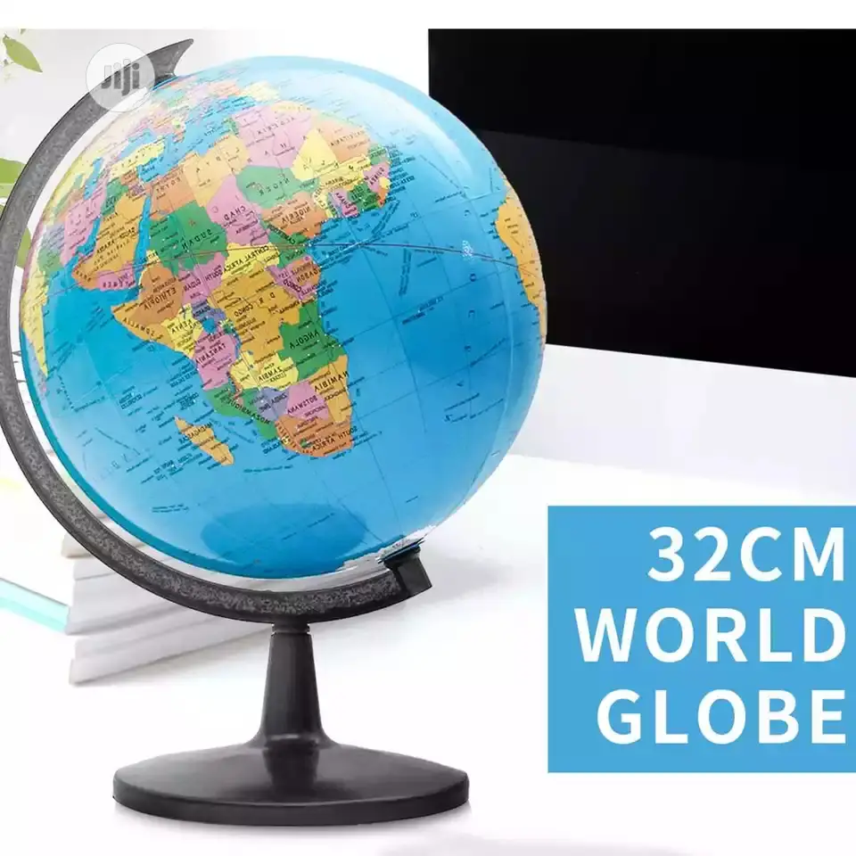 32CM World Earth Globe Map Geography Educational With Stand