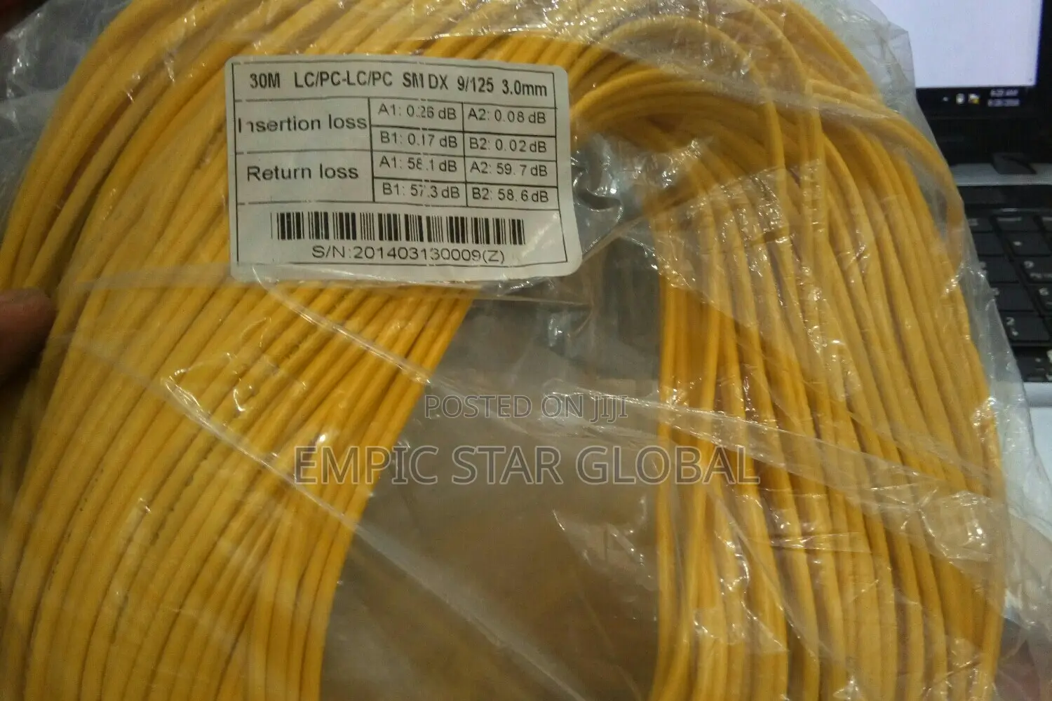 Fiber Patch Cable Lc-Lc 30m Sm