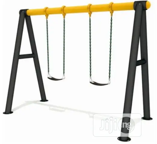 Playground Equipment 2 Seater Swing Set.
