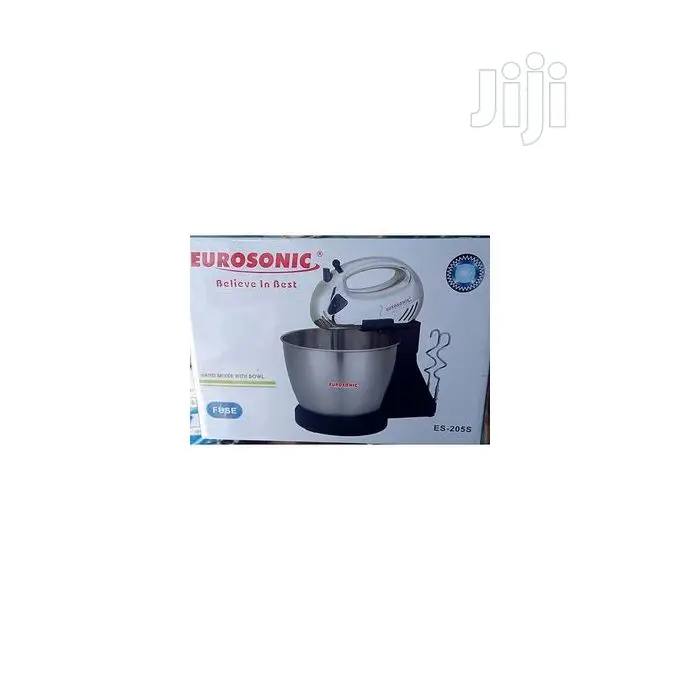 Eurosonic Hand Mixer With 2litre Stainless Bowl-Cake/Barter