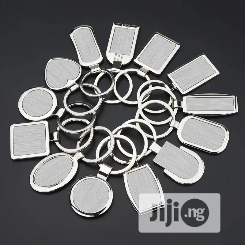 New Metal Blank Keychains 13 Designs DIY Metal Keyrings 1doz