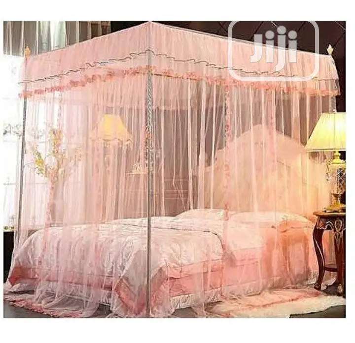 Royal Mosquito Net Canopy Lace Luxury 4 Corner Square Style