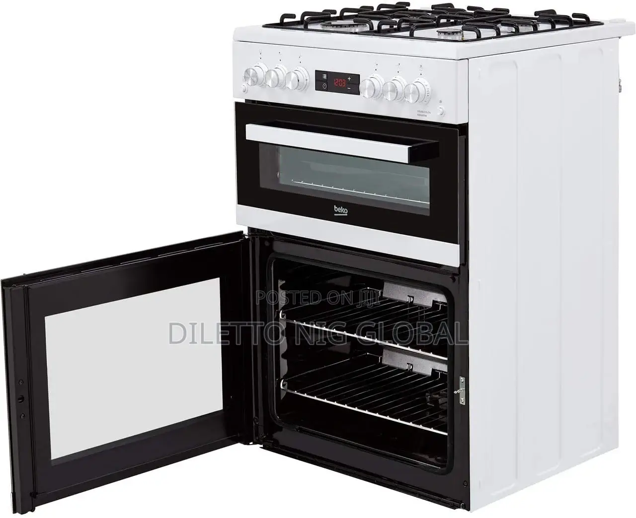 Beko KDG653W 60cm Double Oven Gas Cooker
