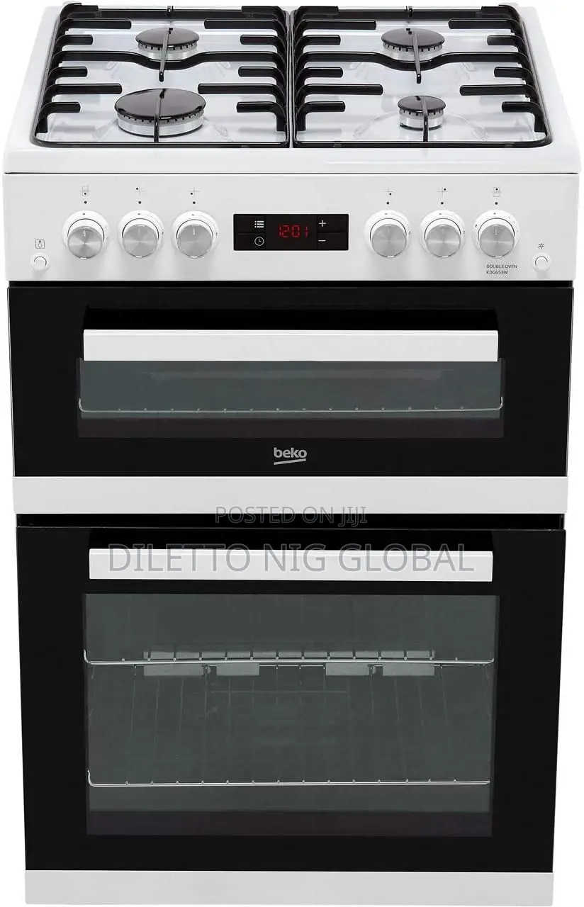 Beko KDG653W 60cm Double Oven Gas Cooker