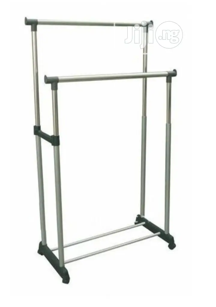 Double Pole Telescopic Cloth Hanger