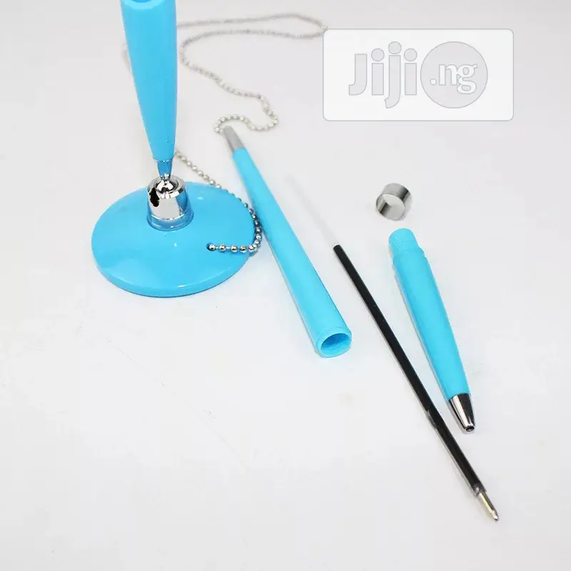 Rotating Ballpoint Pen With Base Fix On Table Counter Liqui