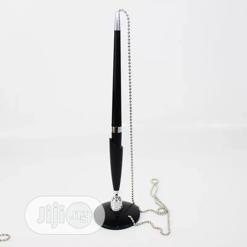 Rotating Ballpoint Pen With Base Fix On Table Counter Liqui