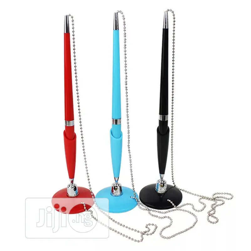 Rotating Ballpoint Pen With Base Fix On Table Counter Liqui