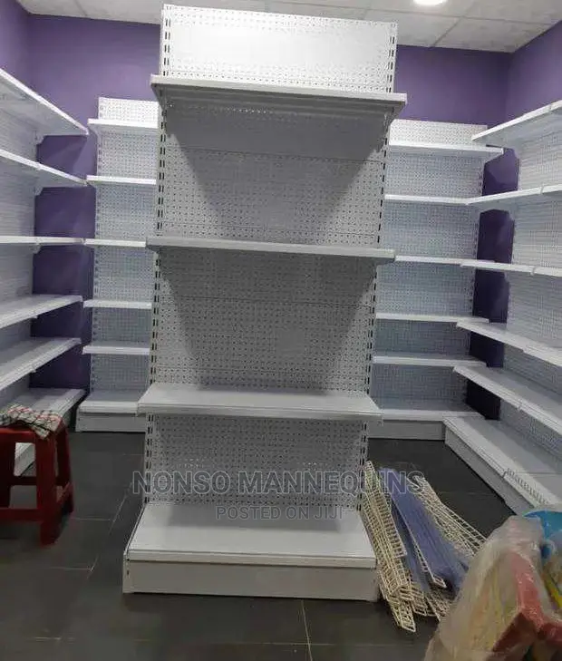 Single Sided Gondola Supermarket Display Shelfs