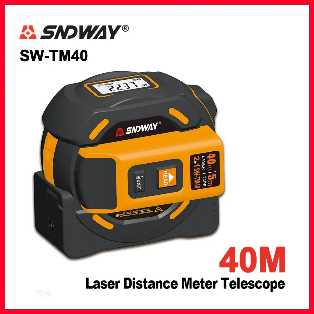 SNDWAY SW - TM60 Infrared Laser Range Finder - Black TM40