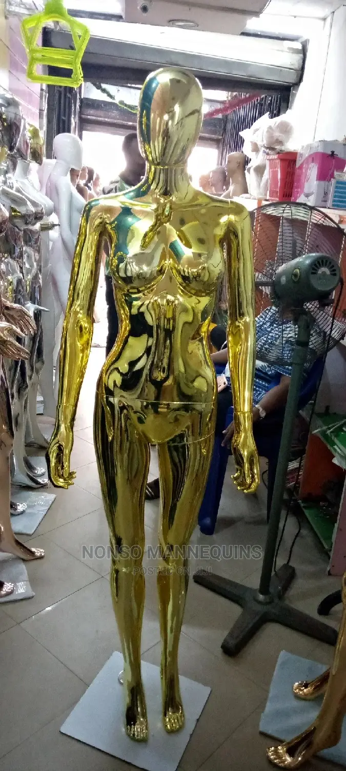 Faceless Medium Best Gold Chrome Female Mannequin