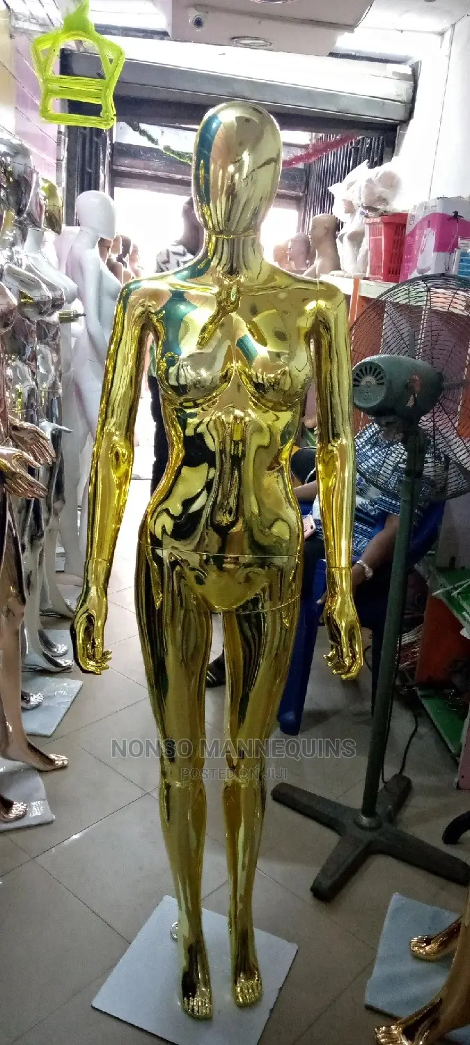 Faceless Medium Best Gold Chrome Female Mannequin