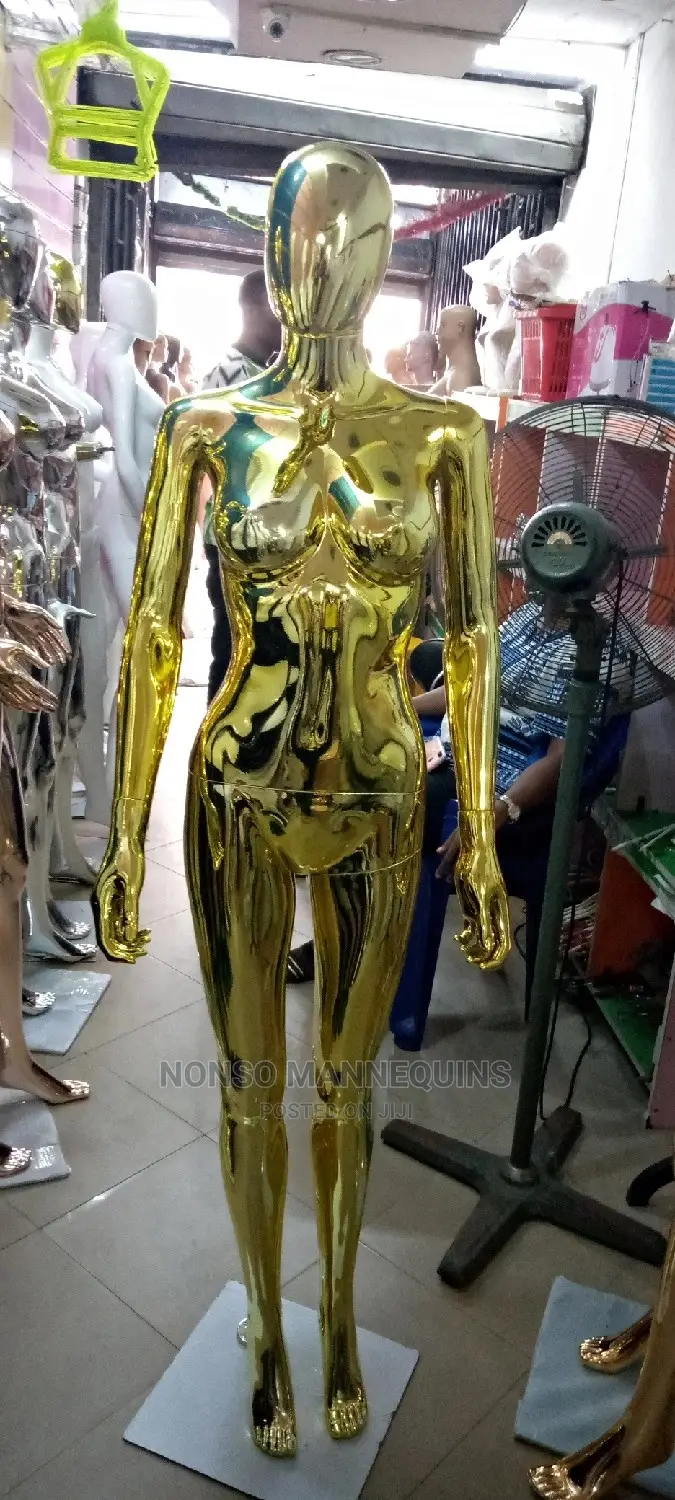 Faceless Medium Best Gold Chrome Female Mannequin