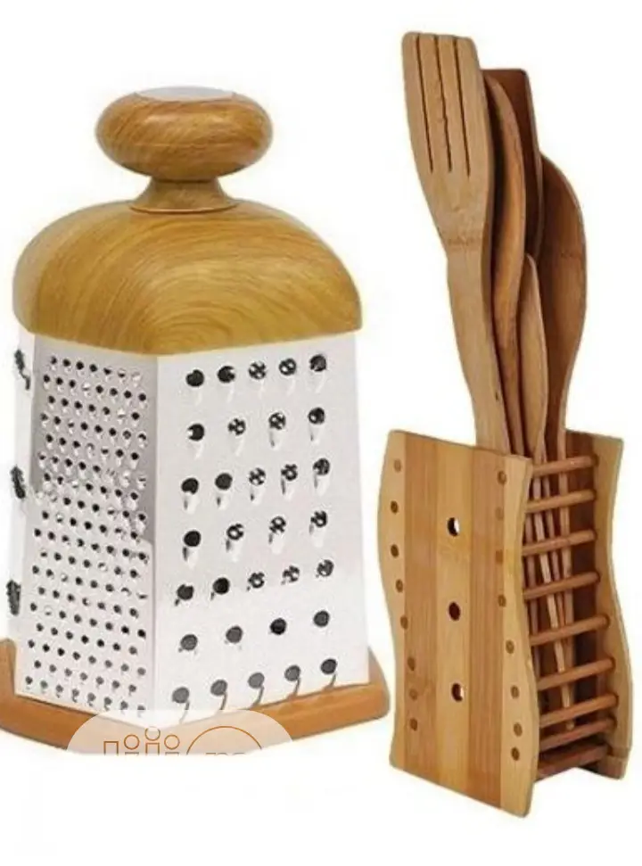 Wooden Kitchen Utensils Set of 5
With Grater