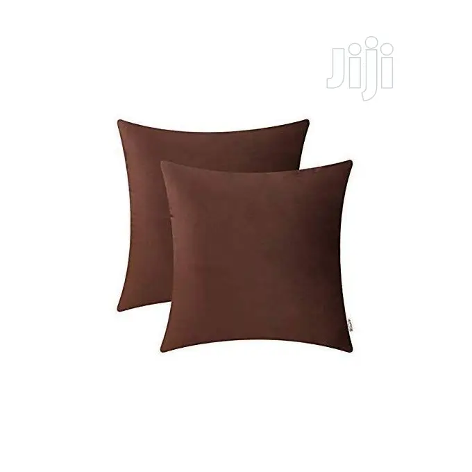 Cute 2 Pieces Brown Throw Pillows