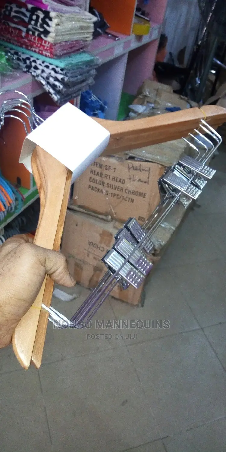 Bundle Of Wooden Clip Hangers