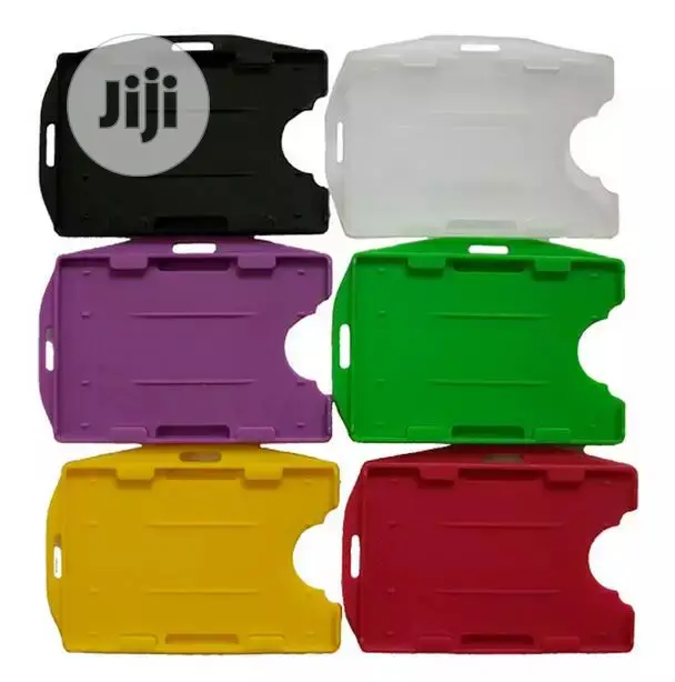 Multi Colors 100pieces ID Badge Holders 2-Sided Open Faced R