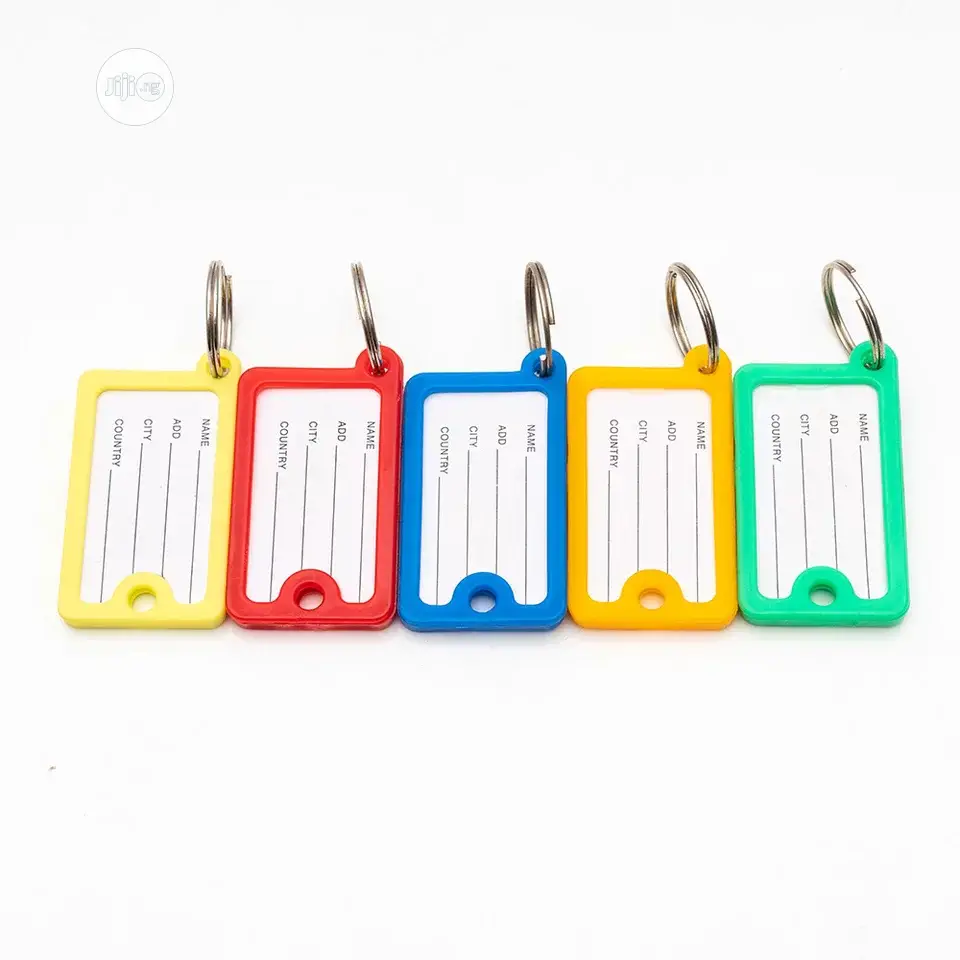 30pcs/Lot Rectangular Key Card Crystal Plastic Key Id Label