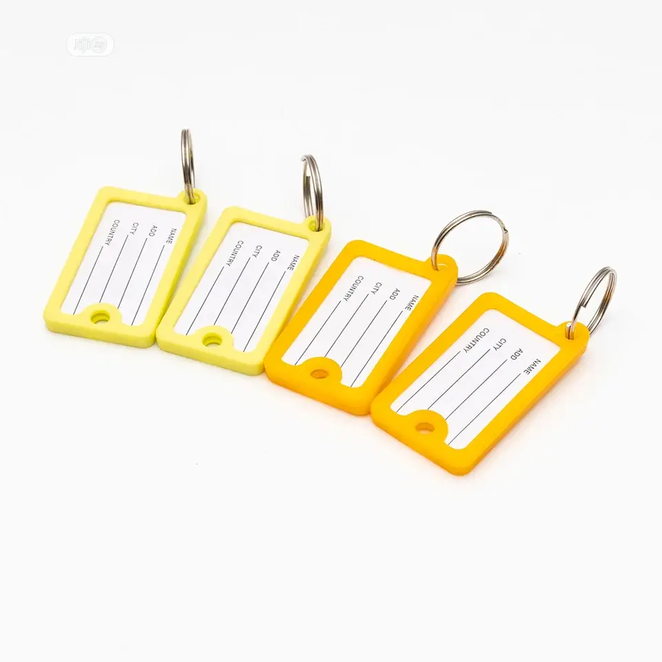 30pcs/Lot Rectangular Key Card Crystal Plastic Key Id Label