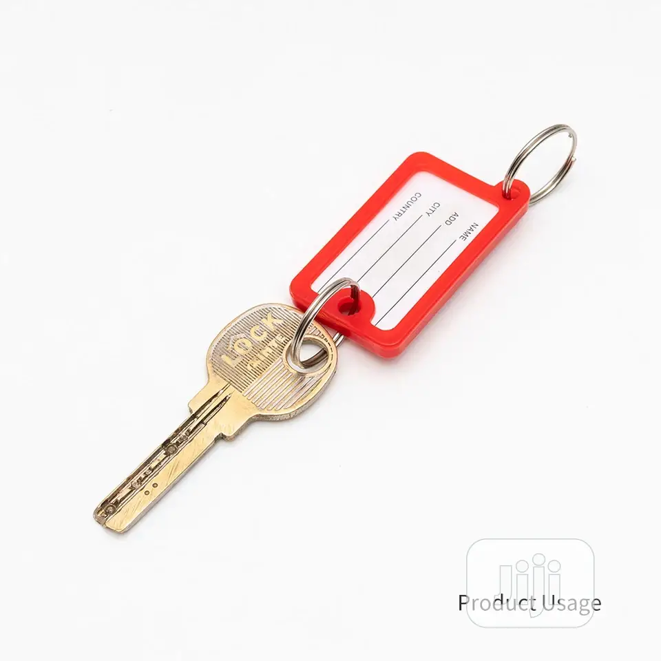 30pcs/Lot Rectangular Key Card Crystal Plastic Key Id Label
