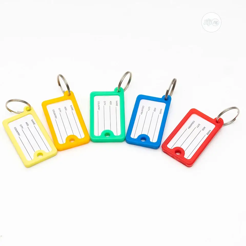 30pcs/Lot Rectangular Key Card Crystal Plastic Key Id Label