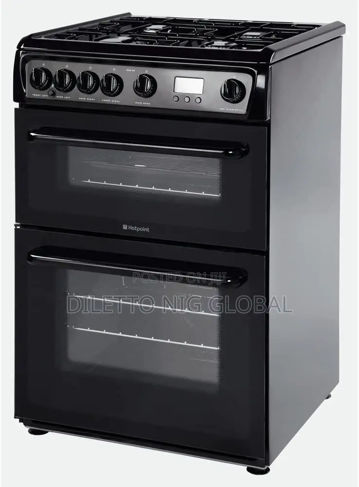 Hotpoint Hag60k Cooker Freestanding Gas Double Oven