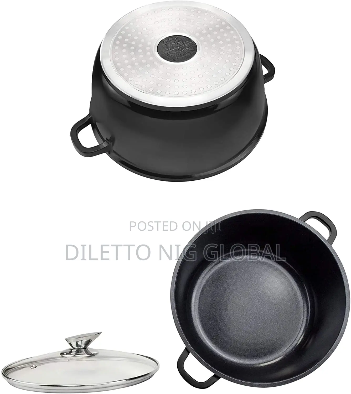 SQ Professional NEA Die-cast Aluminium Stockpot 5pc Set