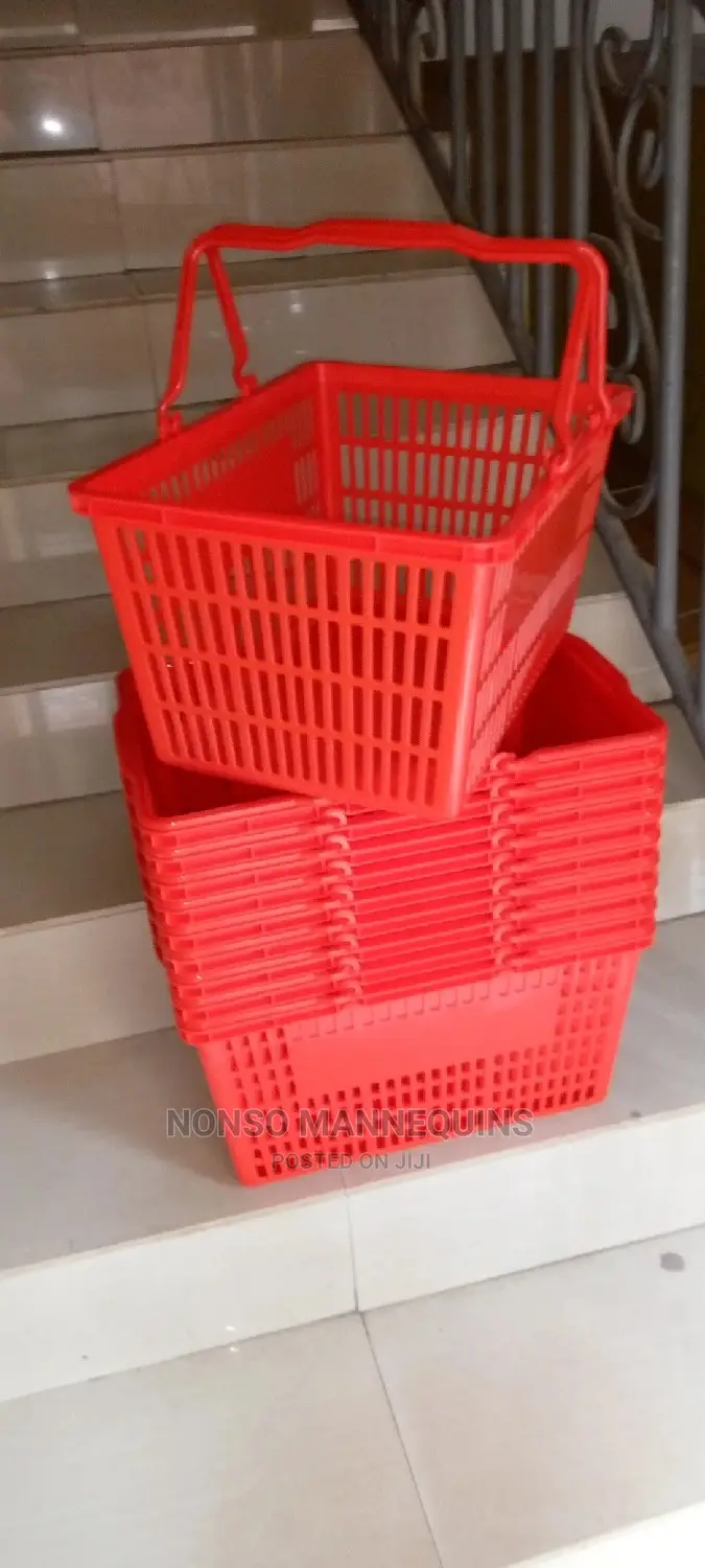 Red/Black Shopping Baskets for Shopping