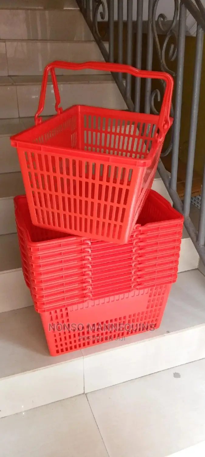 Red/Black Shopping Baskets for Shopping