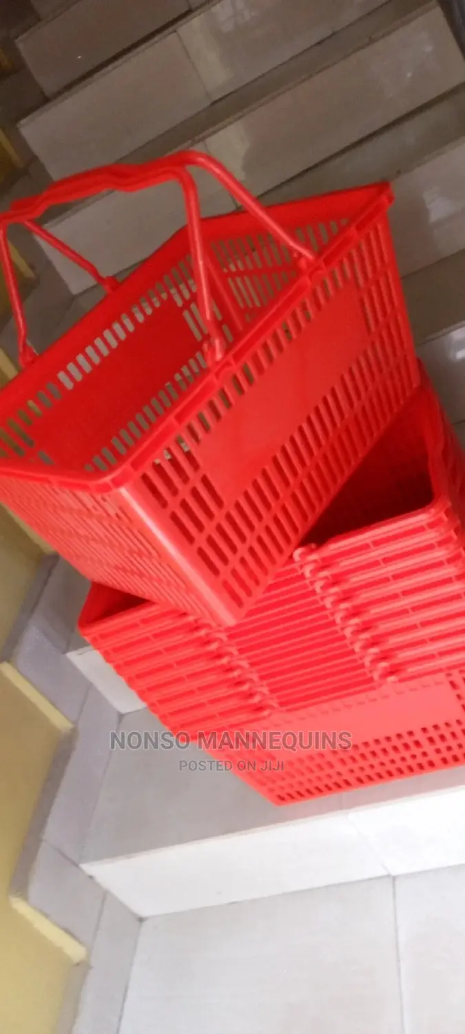 Red/Black Shopping Baskets for Shopping