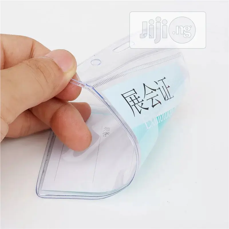50pcs Soft Plastic Waterproof Working ID Card Holder