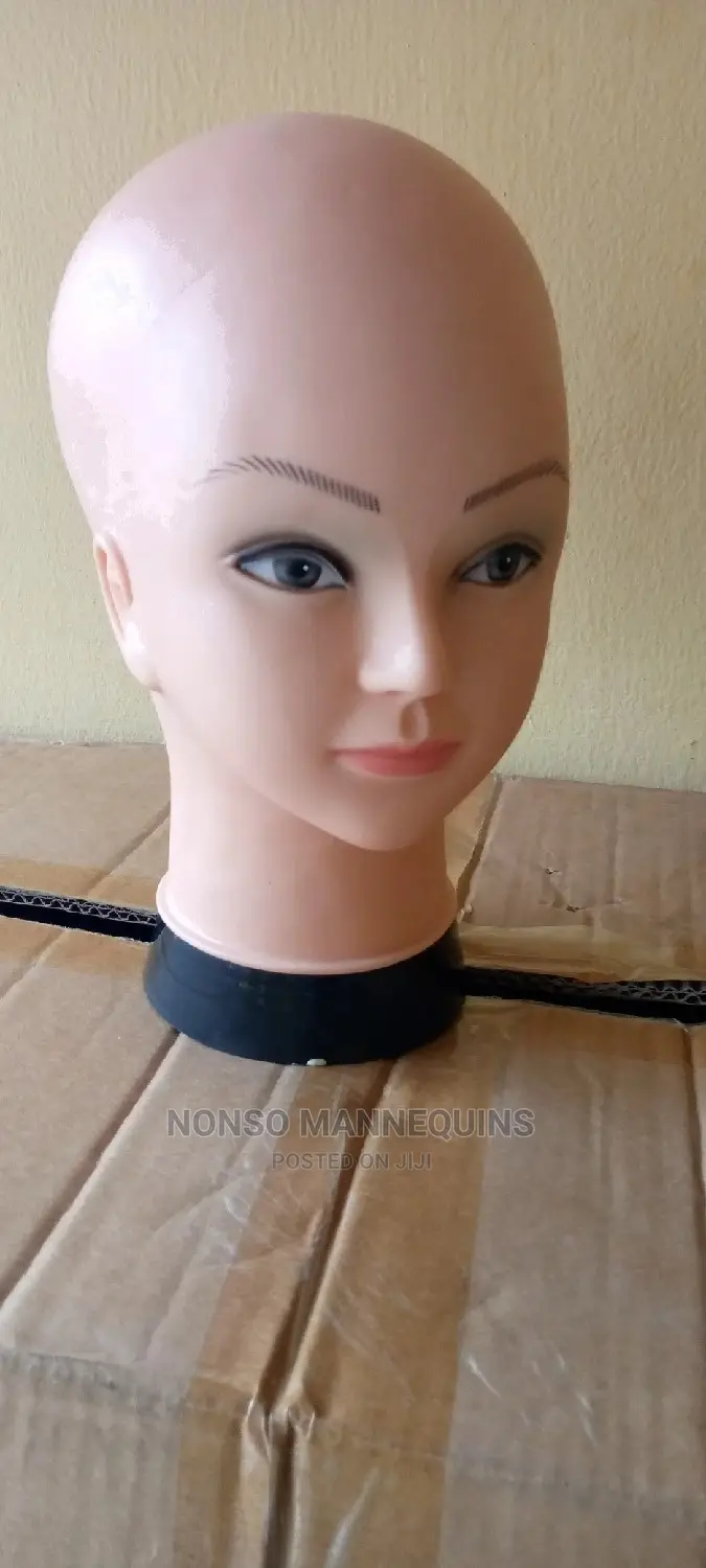 Pinnable Head Mannequin For Turbans/Wigs