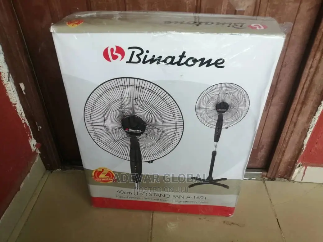 Binatone 16 Inches Standing Fan a-1691 - Black