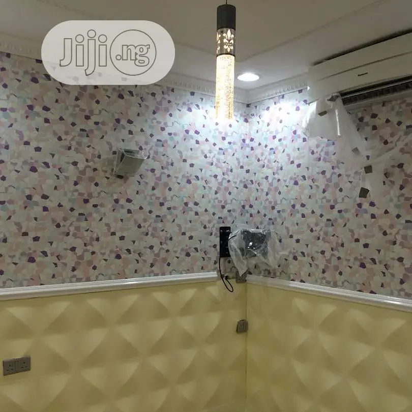 House Wallpaper 3D Panel Window Blind And P O P Works